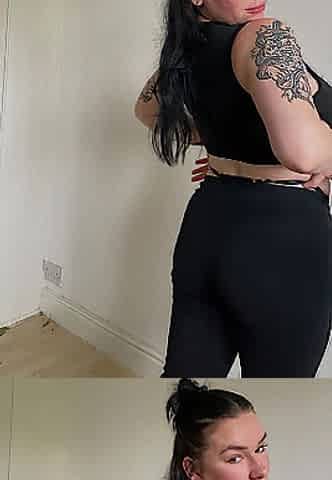 British teen does JOI messy talk during the time that oiled up and flogging