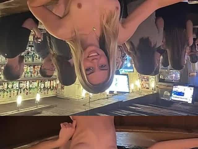 Golden-haired beauties youthful AI get undressed in different public places