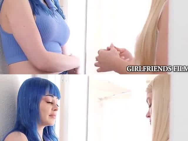 Jazlyn Ray, Hot Love And Jewelz Blu - Blue Haired Bestie Makes Love To Hot Blonde