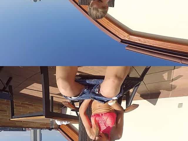 Blonde Sarah Kay Has Such a Big Orgasm on the Balcony
