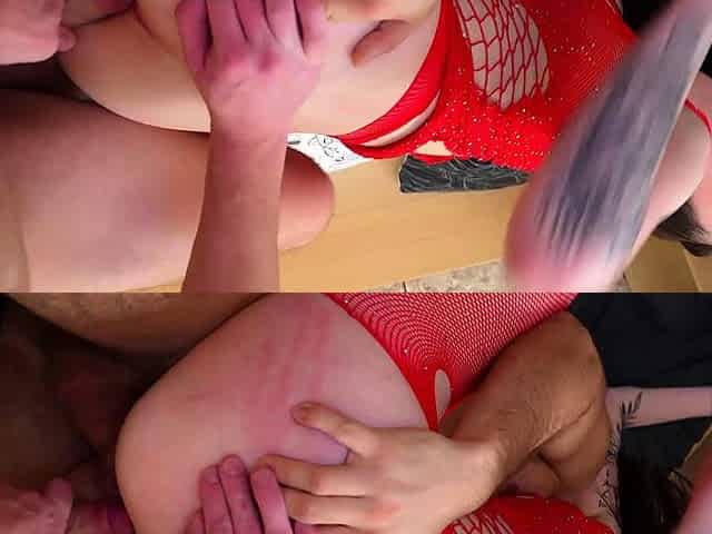Hot Threesome With Double Penetration