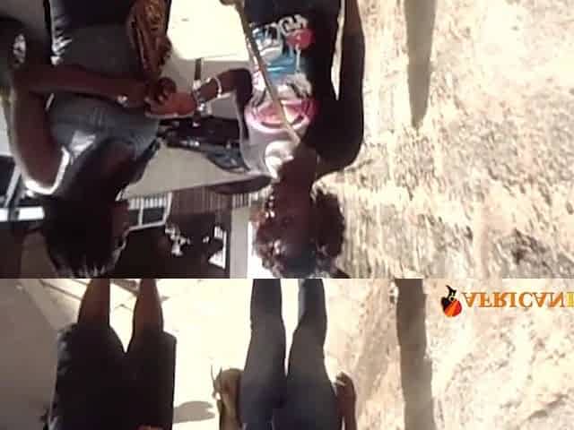 Black Lesbian babes screwing with Sex-toy