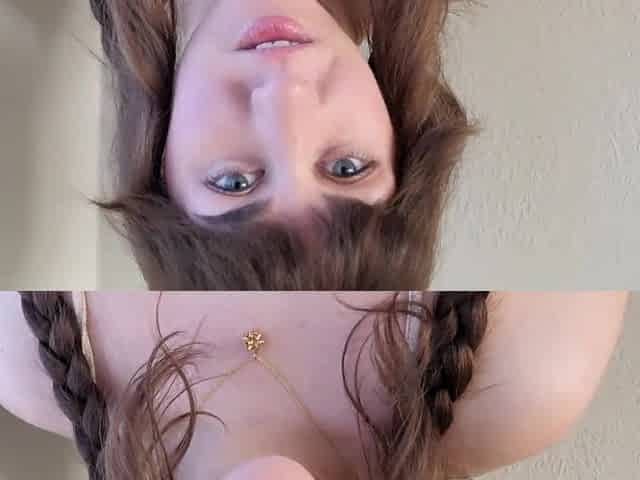Busty stepsis asks him for a rehearsal creampie POV