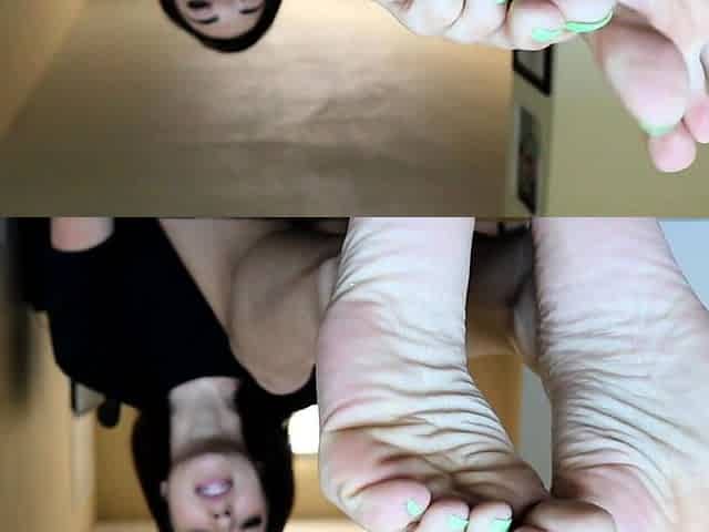 Exotic brunette hardcore foot fetish fuck