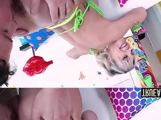 Gaping Busty Blonde Gabbie Carters Ass