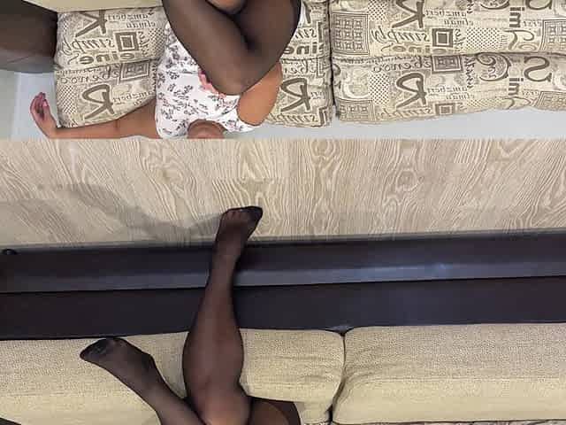 My Sexy Stepmom in Pantyhose Teases Me
