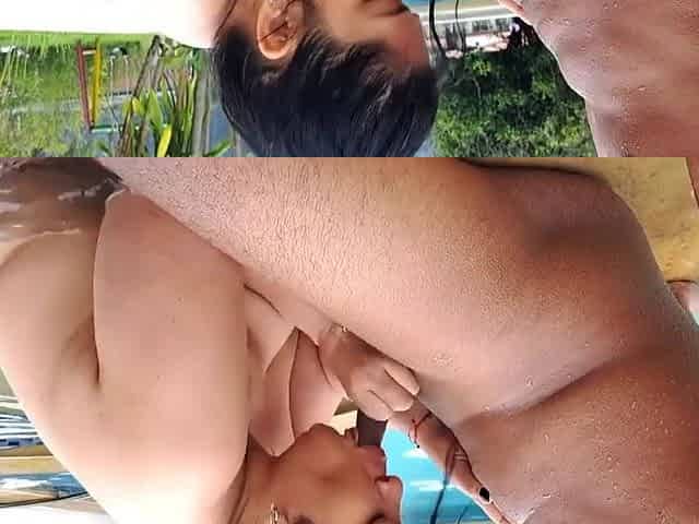 My Stepmom Rides My Cock In The Pool