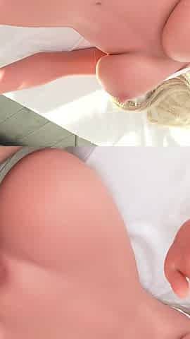 Sex Doll Threesome - Creampie in Real Pussy!