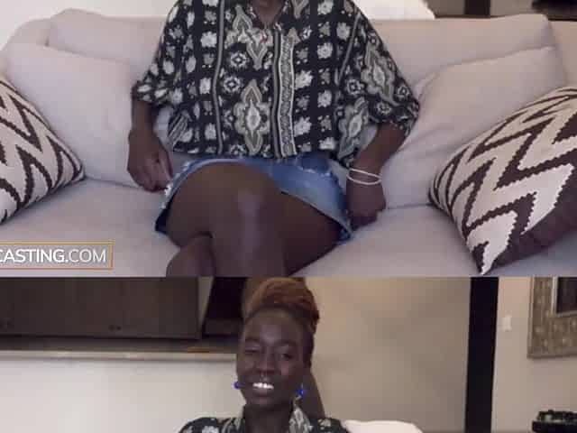 Amateur Darksome Skin Black Model Rammed Coarse By Hung American Producer
