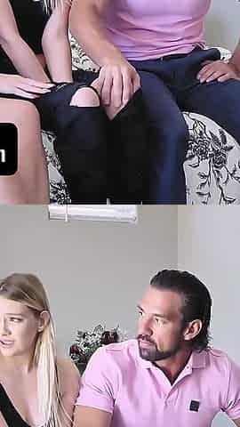 Kenna James Gets Caught Stealing by Her New Foster Parents and Agrees to Fuck Them