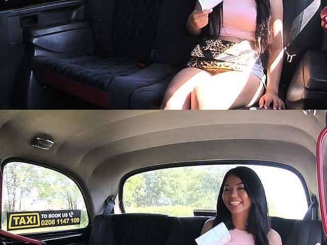 Fake Taxi Sexy Thai lady with pierced pussy lips