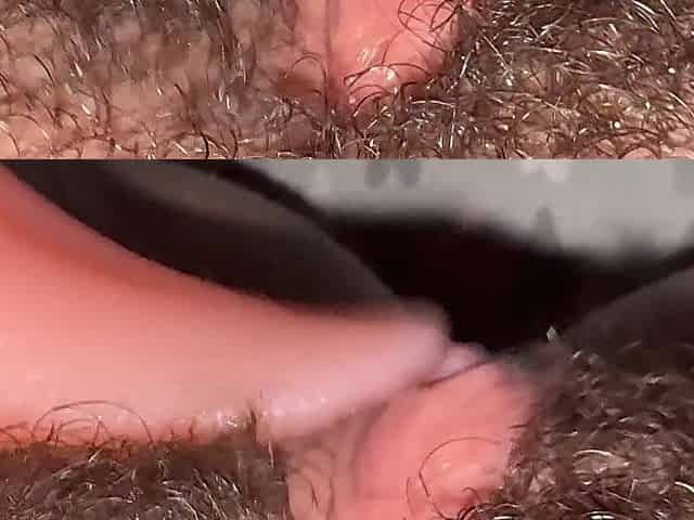 Fresh Licking Toy Playing With My Unshaved Overweight Twat Large Clit
