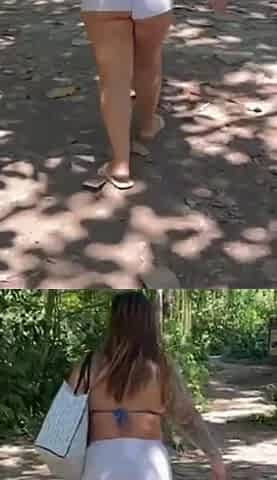 Deserted Trail with the Two Brunettes with the Big Ass