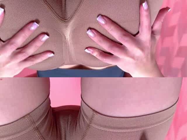 Ass Worship - Leggings, Big Ass, Oil, Close up