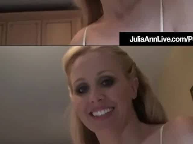 Breasty mother I'd like to fuck Julia Ann Wraps Her Luscious Lips On A Hard Ramrod!