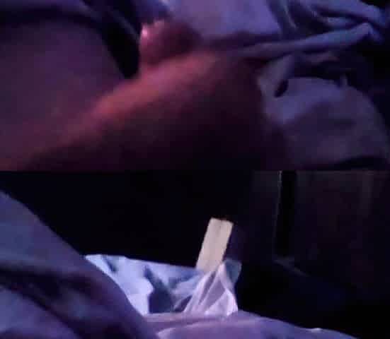 In daybed with my stepsister, that babe's lastly brave sufficiently to touch my hungry penis.