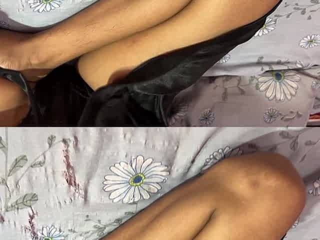 My Cute Step Stepsister Was About to Go to Sleep but I Convinced Her to Suck My Cock