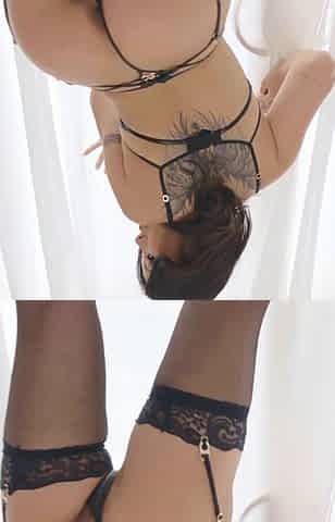 Asian beauties Lulu Chu and Goldey in seductive lingerie