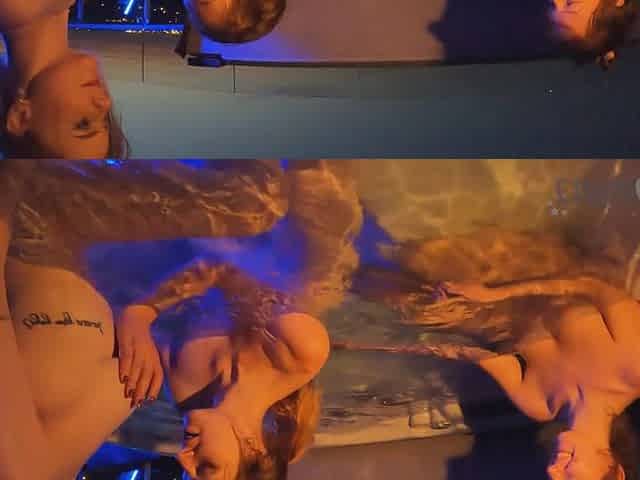 Priavate Jacuzzi Summer Nights With Rebeka Ruby Melonie And Lea Touching Fingering And Late Night