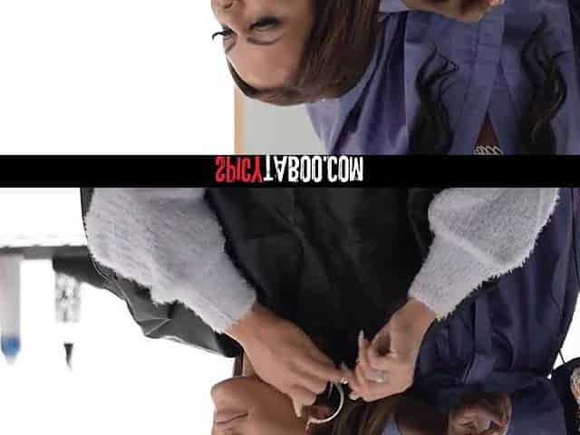 Cheating Spouse Screws Sexually excited Salon Attendant Whilst His Wife Waits For Treatment