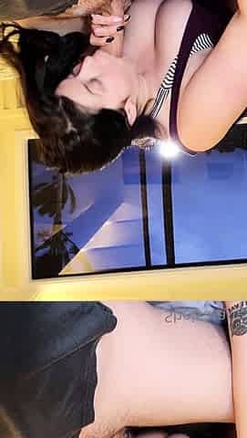 Mexicana blowjob with her big boobs