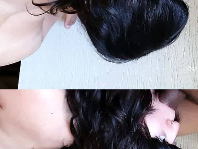 Thirsty slut needs all the cum, begging for my white