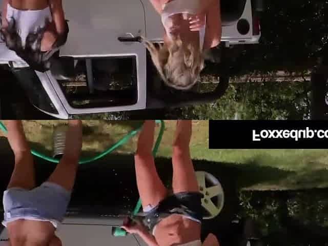 Lesbo Car Washers, Jenna Foxx & Shy Love Eat That Cunt!