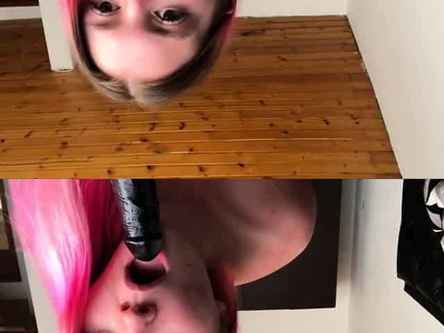 Thick White Girl Gives Epic Throatjob on Webcam