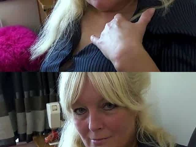 Fat Blonde BBW Ex Girlfriend masturbating and squirting