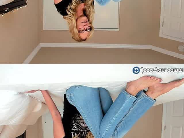Hot Wife MILF in Tight Jeans and Sexy Feet