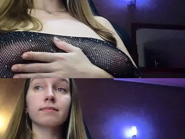 Big Boobed Blonde Masturbates With A Dildo In The Bathroom