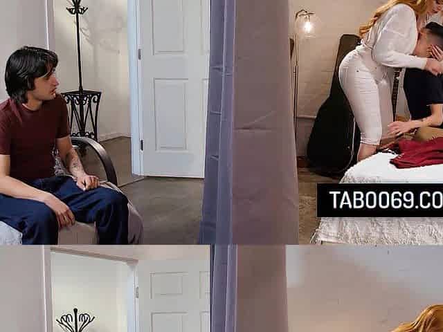 Breathtaking stepmom gets into a trio with her stepsons