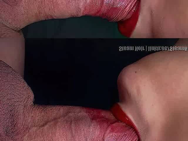 Deepthroat POV With Red Lips Wrapped Taut - Steam Noir x Roman Blaze