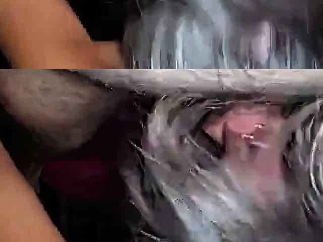 Messy Girl's Blowjob Surprise