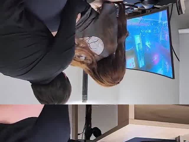 Flawless Butt Golden-haired Giving a Oral-job