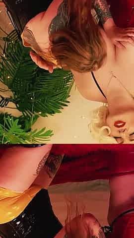 Strap-on Fuck and Facesitting Lesbians! Hot Fuck of Amateur MILFs Arya Grander and Kisica