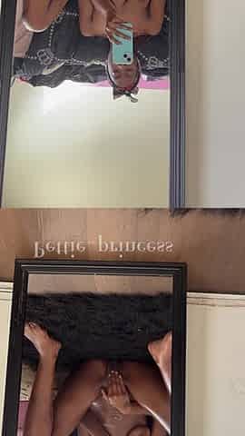 Black Bang Herself In The Mirror