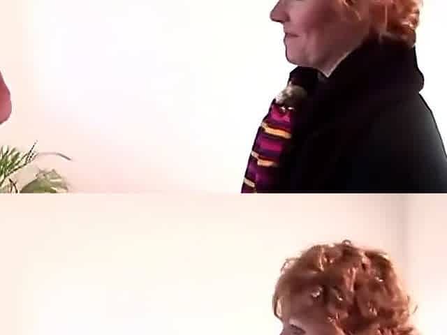 Fat And Old Lady From Germany Pleasing A Dick With Her Hairy Twat