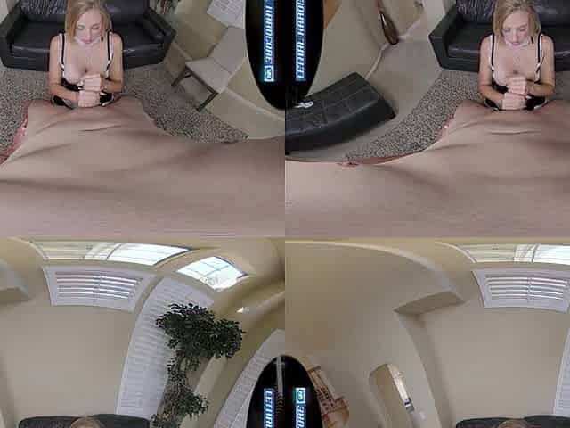 LETHAL HARDCORE VR - Breasty Maid RAVISHING LO Widens Her Legs Wide For U
