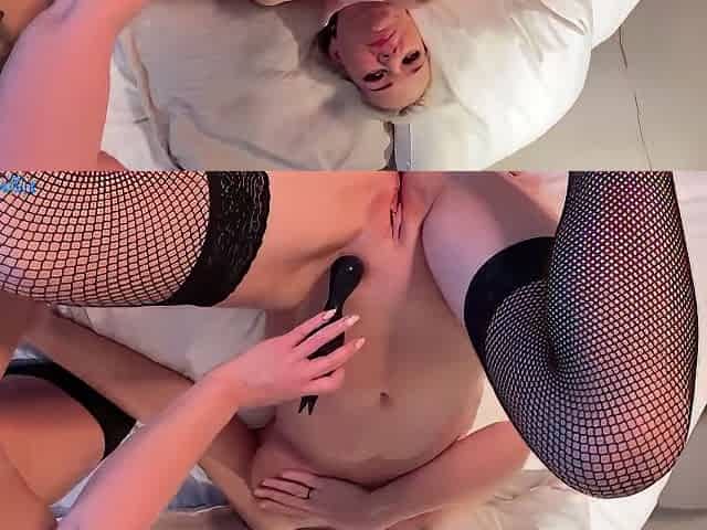 Real Amateur Milf Testing Double Dildo With Her Tattooed Teen 18+ Girlfriend - True Lesbian Homemade Video