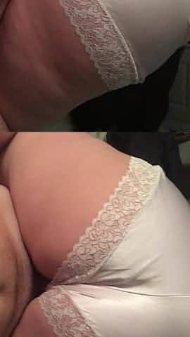 Satin ass wife riding slow
