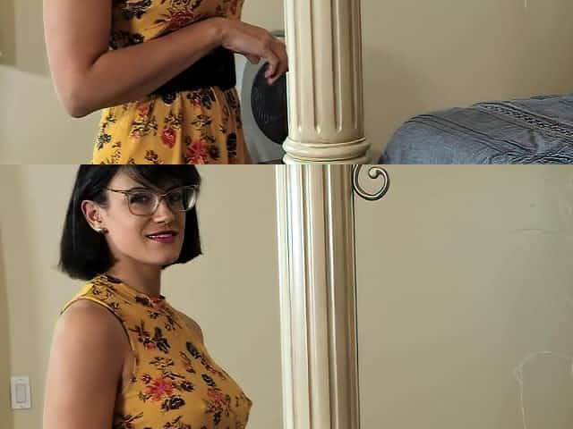 Penny masturbates in front of her pervy stepson Alex
