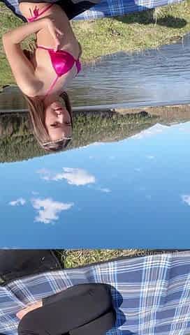 Tiny Angel Strips And Squirts Outdoor