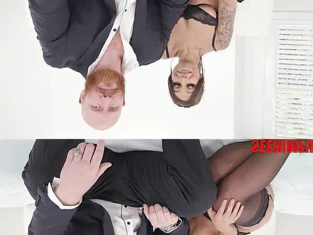 April Olsen Tempts Thor Johnson's Hidden Urges By Giving Him A Rimjob!