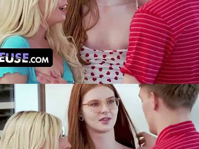 Thick Golden-haired Jane Rogers & Minxx Marley Share Wang In Hawt 3some