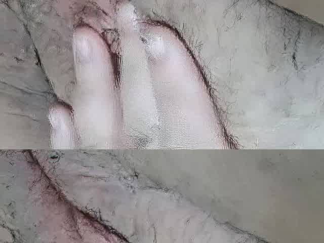 Close up snatch rub