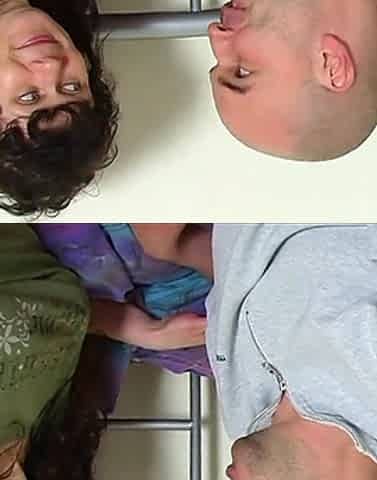 Two friends persuade new neighbors to have a threesome with them