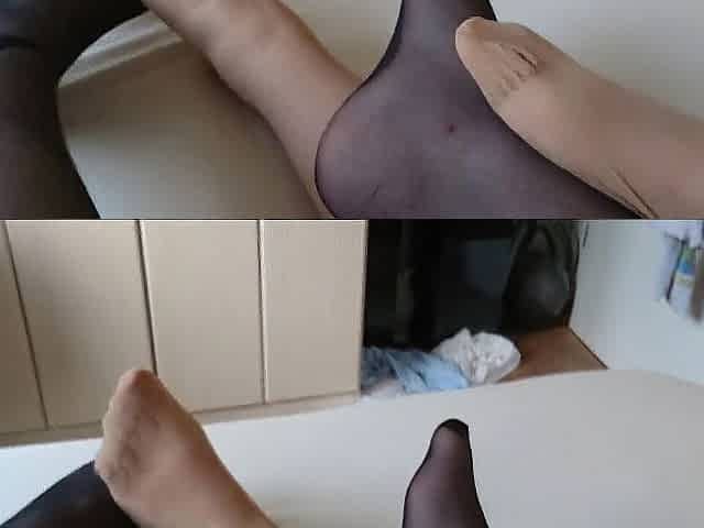 FSH Joy mit meiner big beautiful woman-Schlampe ** Nylon Foot **