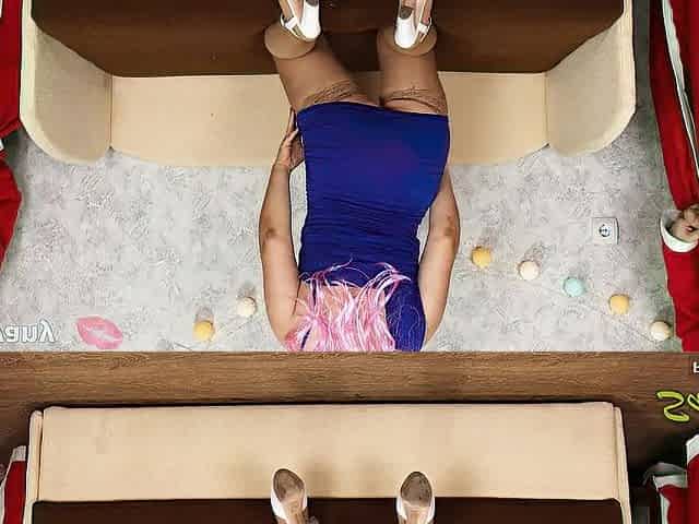 XMAS Three-some with 2 SANTA CUCKOLD ! SanyAny