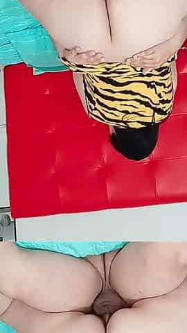 BBW with a Big Ass Riding Her Husband's Cock